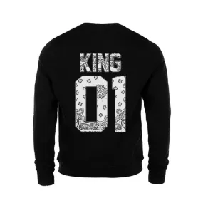 MAGIC CUSTOM - SWEAT COL ROND KING WHITE BANDANA
