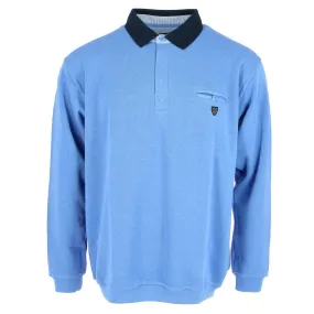 SWEAT de voile, bleu col marine GRANDES TAILLES - Matière-noble